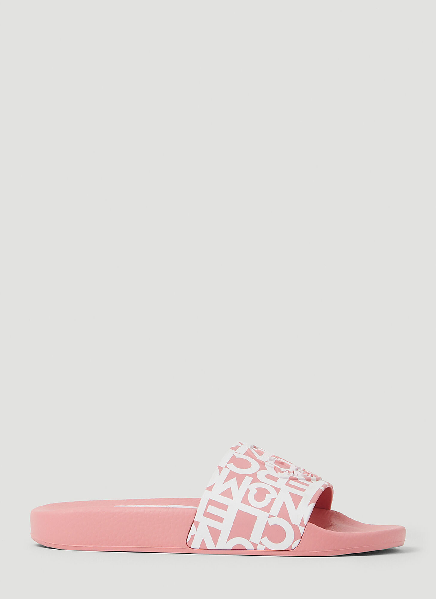 Shop Moncler Jeanne Slides In Pink