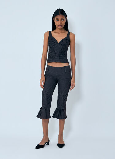 Miss Sixty x KNWLS Ruched Top Black msk0263019