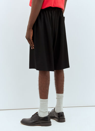The Row Bedimi Wool Shorts Black row0157004