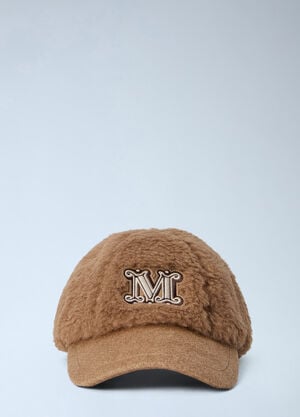 Max Mara Modico Teddy Baseball Cap Camel max0266074