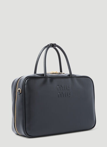 Miu Miu 小号 Trunk 皮革手提包 黑色 miu0254063