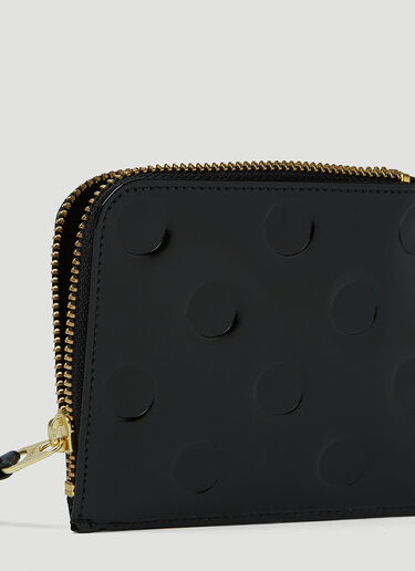 Comme des Garçons Wallet Dots Zip Wallet Black cdw0347007