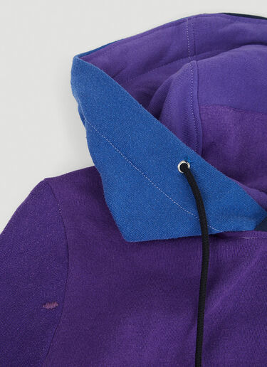 DRx FARMAxY FOR LN-CC Monochromatic Deconstructed Panelling Hooded Sweatshirt Purple drx0346008