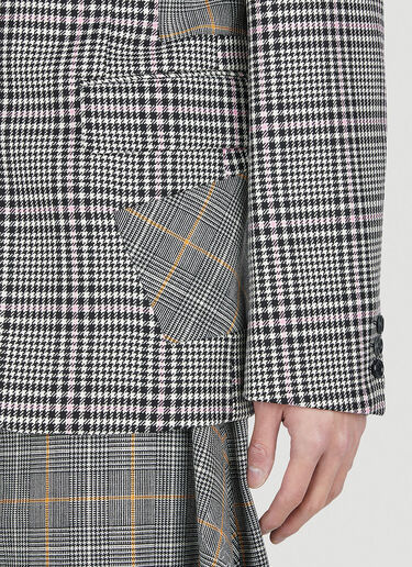 Comme Des Garçons Homme Plus Check Single Breasted Blazer Grey hpl0152008