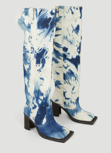 Ninamounah Howling High Heel Boots Blue nmo0248017