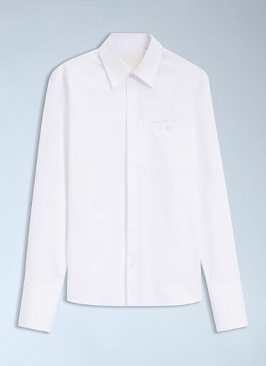 LN-CC® - HUGO x entire studios: Relaxed-Fit Cotton Shirt - White HUGO x entire studios Relaxed-Fit Cotton Shirt White hgb0166053