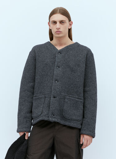 Engineered Garments Rib Knit Cardigan Grey egg0154006