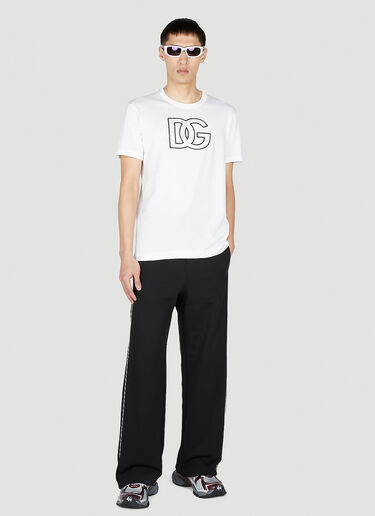 Dolce & Gabbana Logo Embroidery T-Shirt White dol0151027