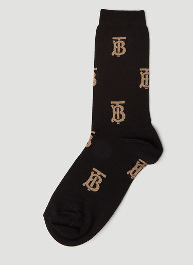 Burberry TB Jacquard Socks Black bur0251102