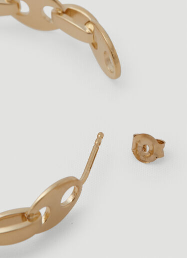 Rabanne Eight Link Nano Hoop Earrings Gold pac0250064