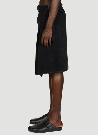 Balenciaga Towel Skirt Black bal0355001