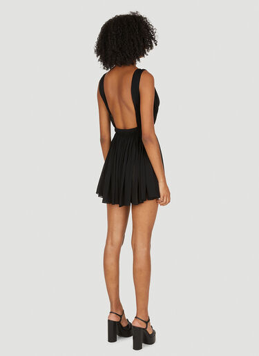 Saint Laurent Backless Short Dress Black sla0249023