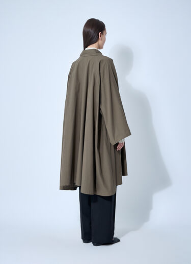 The Row Leins Coat Khaki row0260012