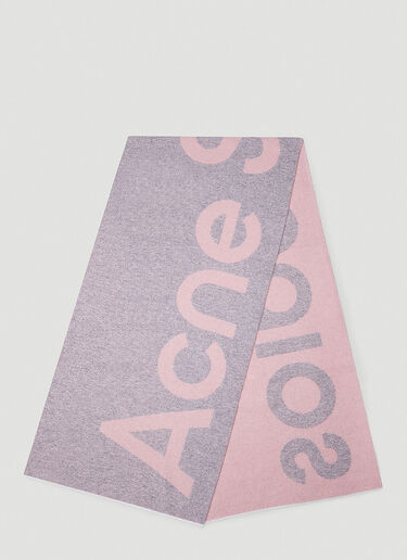 Acne Studios Toronty Logo Scarf Grey acn0244054