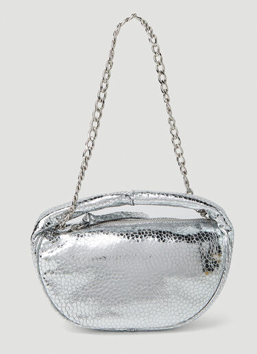 BY FAR Baby Cush Handbag Silver byf0251007