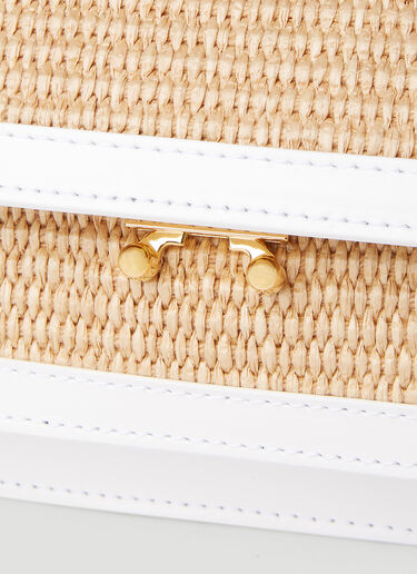 Marni Raffia Trunk 单肩包 白 mni0251046