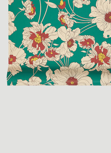 Gucci Bicolor Flowers Wallpaper Green wps0680051