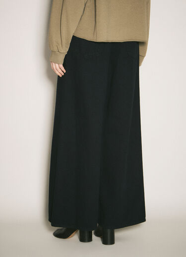 MM6 Maison Margiela Wide-Leg Drawstring Jeans Black mmm0257009