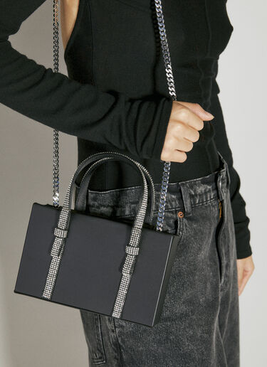 KARA Bow Midi Tote Bag Black kar0253009