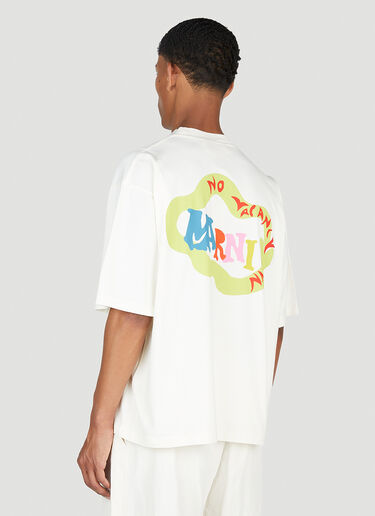 Marni x No Vacancy Ouroboros Snake Print T-Shirt Cream mvy0153004