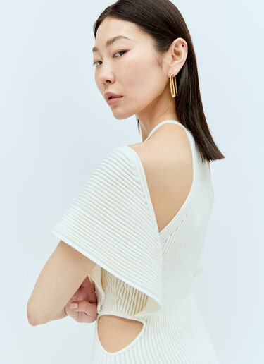 Chloé 镂空无袖网眼连衣裙  米色 chl0256003
