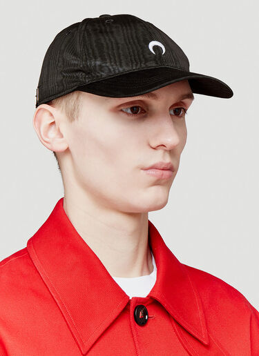 Marine Serre Moiré Baseball Cap Black mrs0343010