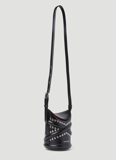 Alexander McQueen Curve Shoulder Bag in Black | LN-CC