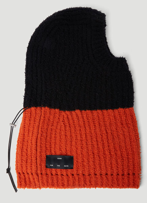 Thom Browne Oversized Knitted Balaclava Pink thb0151046