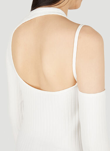 Helmut Lang Luxe Pima Long Sleeve Top White hlm0247020