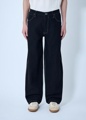 Story mfg. Poetry Canvas Wonky-Wear Pants Black mfg0163006