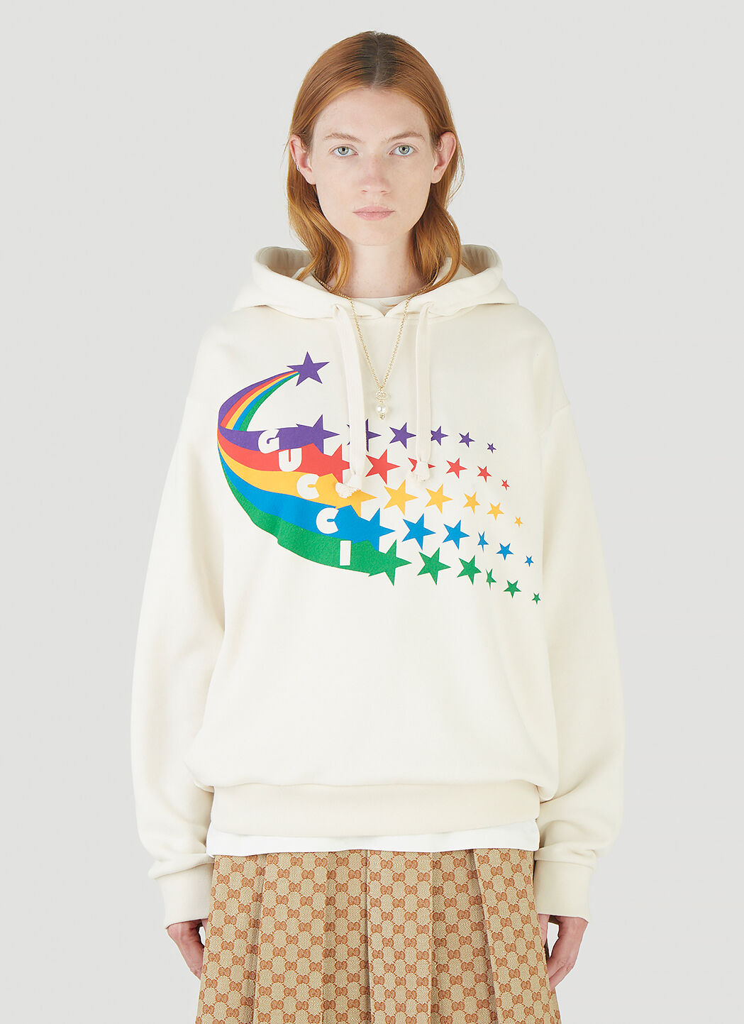 Gucci Women s Shooting Star Sweatshirt in White LN CC
