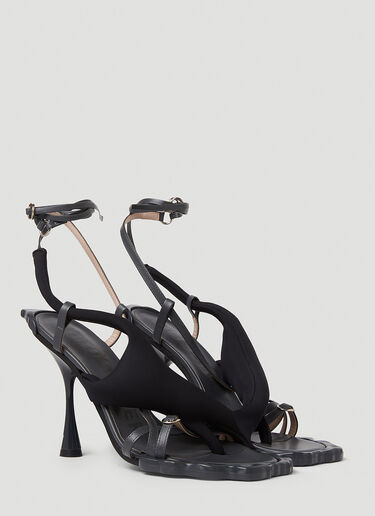 Ottolinger Flower Heels Black ott0250032