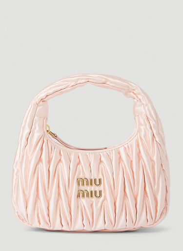 Miu Miu Matelassé 金属光泽手提包 粉色 miu0250059