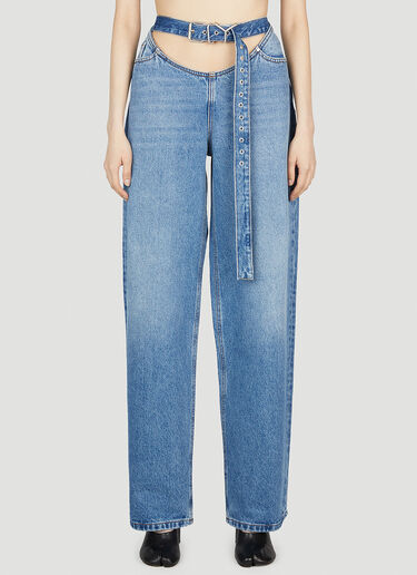 Y/Project Belt Arc Jeans Blue ypr0252011