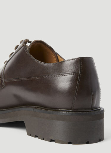 Dries Van Noten Leather Lace-Up Shoes Dark Brown dvn0156031