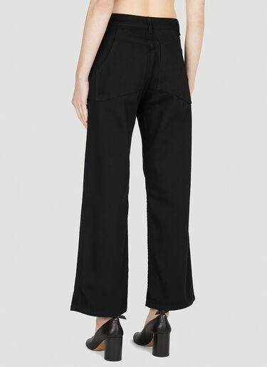 Eckhaus Latta Wide Leg Jeans Black eck0251006