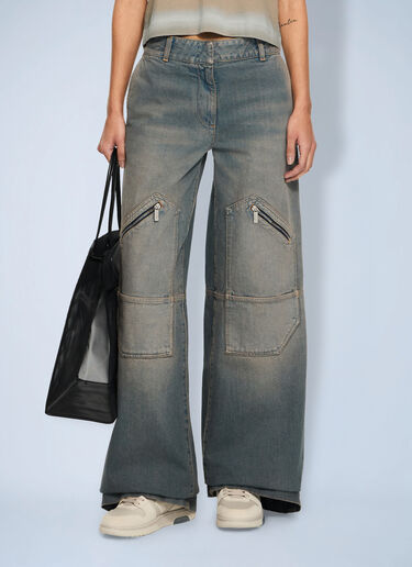 LN-CC® - Off-White: Big Pockets Denim Pants - Blue Off-White Big Pockets Denim Pants Blue ofw0264074