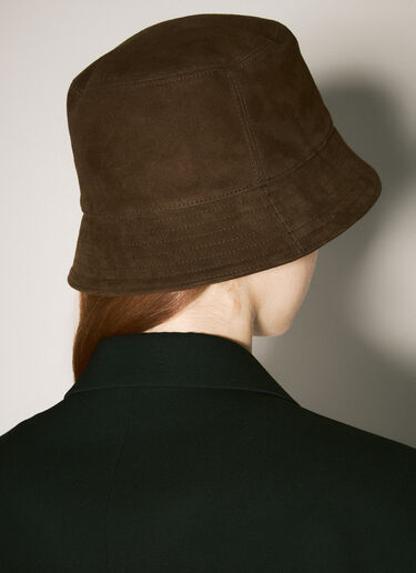 Prada Suede Bucket Hat Brown pra0258067