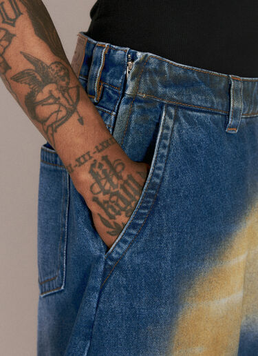 Y/PROJECT Souffle Denim Shorts Blue ypr0156016