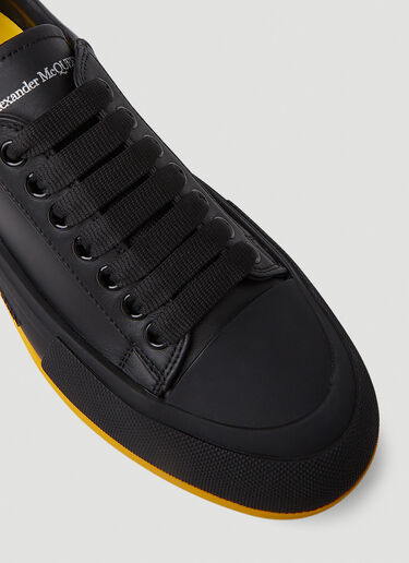 Alexander McQueen Deck Plimsoll 运动鞋 黑色 amq0150050