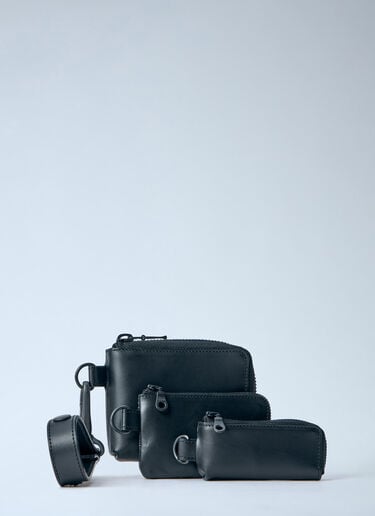 LIMI Feu Matte Steer Leather Three Layers Pouch Black lmf0264013