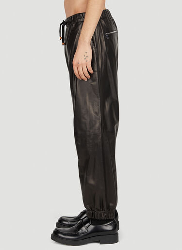 Gucci Leather Jogging Pants Black guc0152302