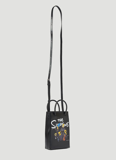 Balenciaga x The Simpsons Artwork Mini Shoulder Bag Black bal0347014