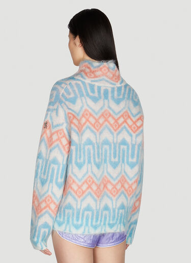 Graphic Jacquard Sweater Moncler Grenoble Graphic Jacquard Sweater Blue mog0249027
