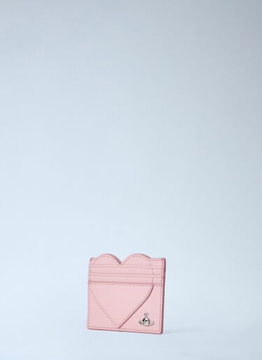 Vivienne Westwood Heart-Detail Leather Card Holder Pink vvw0263028