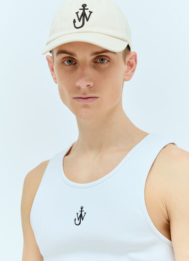 JW Anderson Anchor Embroidery Tank Top White jwa0156004