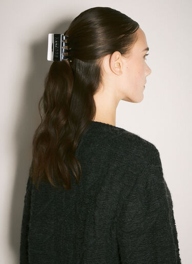 MM6 Maison Margiela 徽标发夹 黑色 mmm0257013