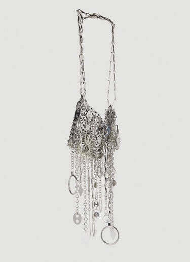 Rabanne 1969 Nano Shoulder Bag Silver pac0252033