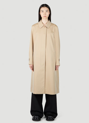 Burberry Gathered Trench Coat Beige bur0251026