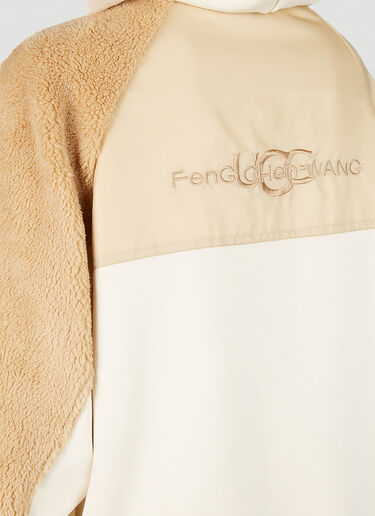 UGG x Feng Chen Wang Contrast Panel Hooded Sweatshirt Cream ufc0251003